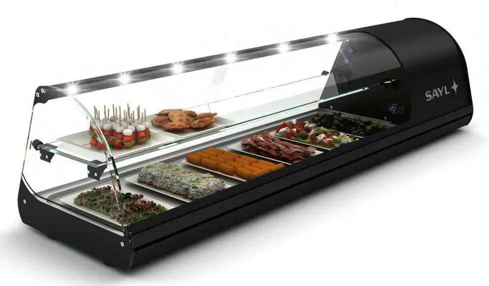 VITRINA REFRIGERADA 2 PISOS TAPAS